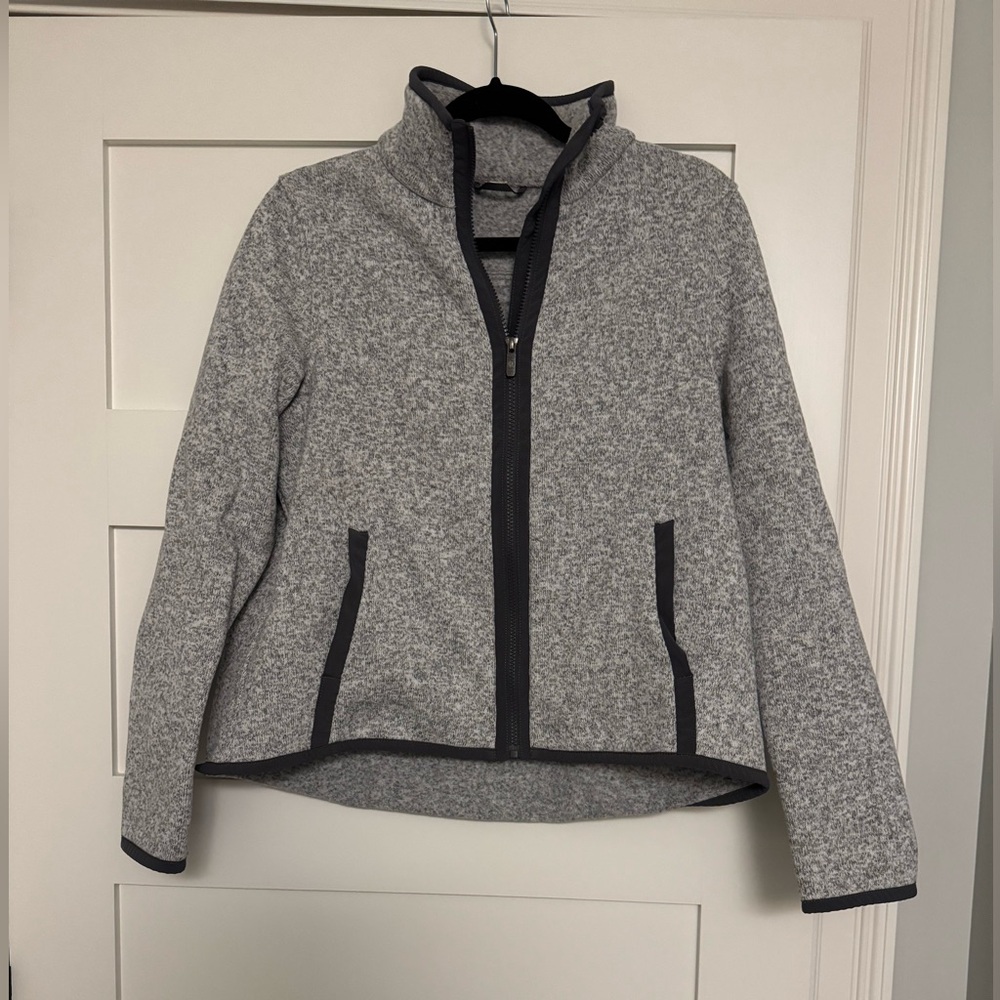 Lululemon size 10 Women's Gray Fleece Zip-Up Jacket